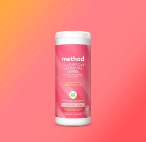 all-purpose cleaning wipes – pink grapefruit. 30 ct