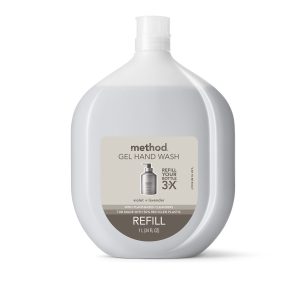 gel hand wash refill – violet + lavender. 34 fl oz