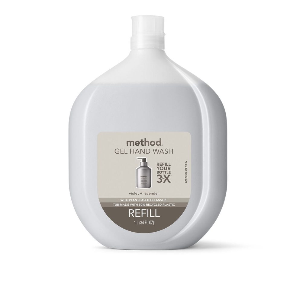gel hand wash refill - violet + lavender. 34 fl oz