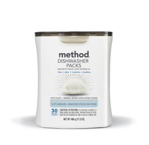 dishwasher packs – free + clear. 30 ct