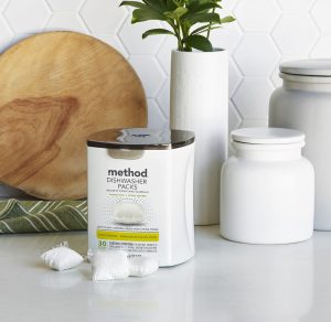 dishwasher packs – lemon mint. 30 ct