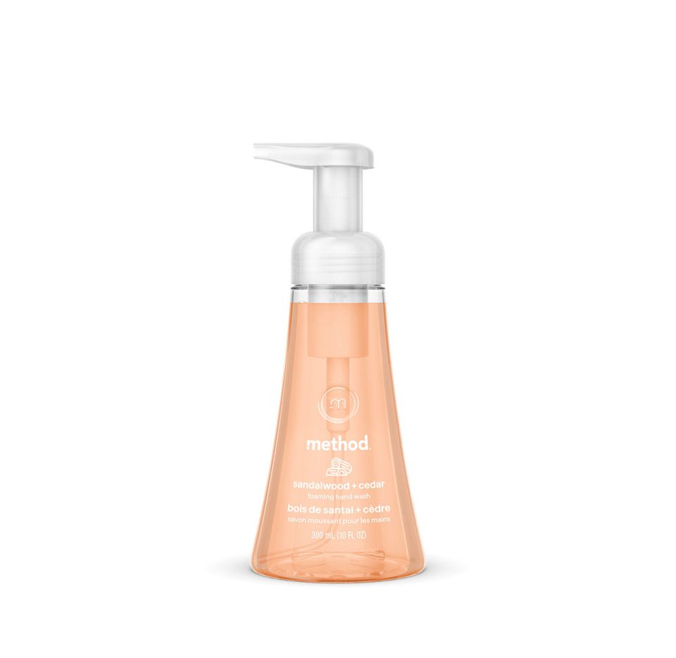 foaming hand wash - sandalwood + cedar. 10 fl oz