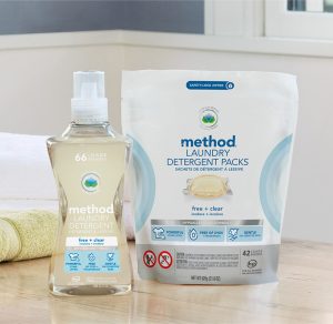 laundry detergent packs – free + clear. 42 ct